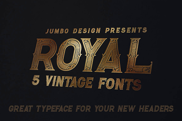 Royal - Vintage Style Font in Display Fonts - product preview 3