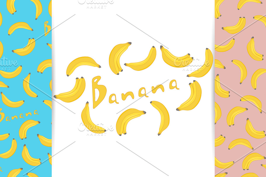 Banana Seamless Patterns. in Patterns - product preview 8