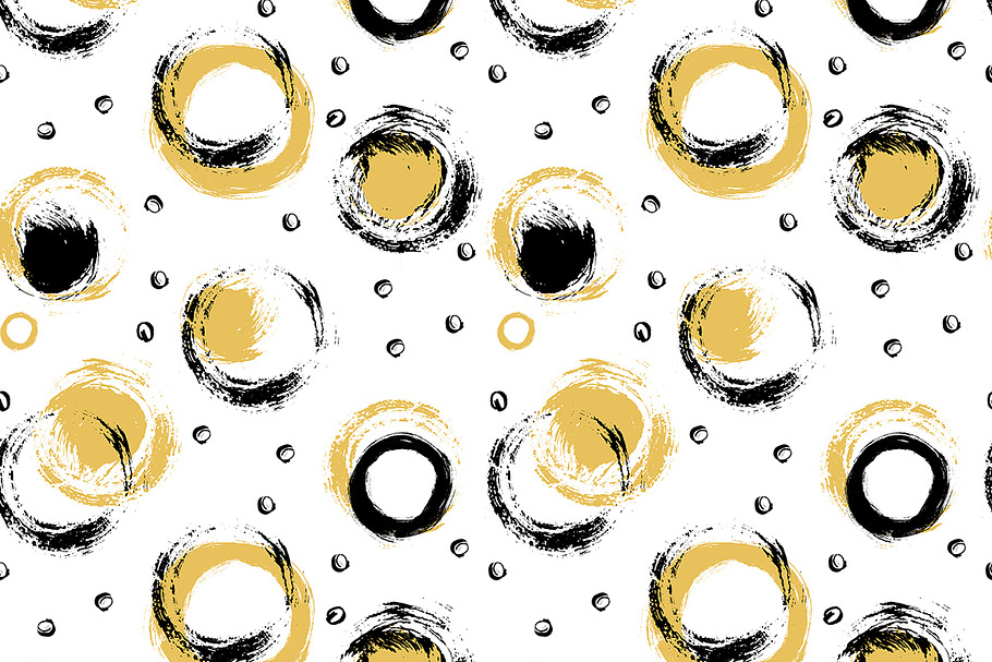 Golden Paint Strokes Pattern in Patterns - product preview 8