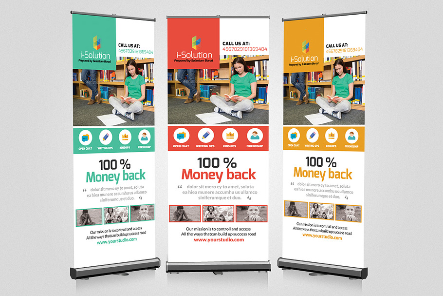  Education Roll up Banner  in Presentation Templates - product preview 8