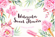 Watercolor Sweet Flowers