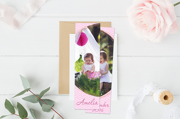 Bookmark Template | Hello Gorgeous in Stationery Templates - product preview 3