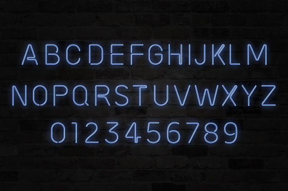 Neon Text Effect - Neon Letters in Photoshop Layer Styles - product preview 1