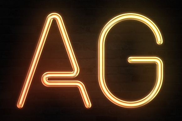 Neon Text Effect - Neon Letters in Photoshop Layer Styles - product preview 2