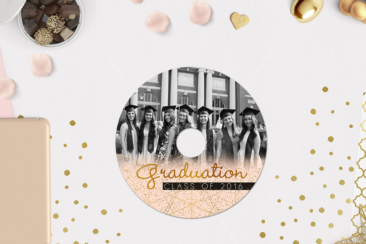CD Label Templates | Graduation Day in Stationery Templates - product preview 8