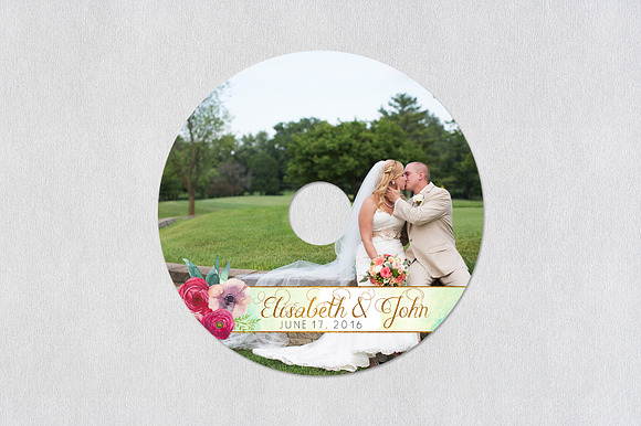 CD Label Template | Lovers in Stationery Templates - product preview 2