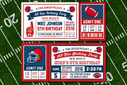 American Football Party Invites 2