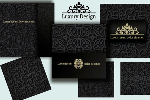 Luxury Black Design Cards Collection