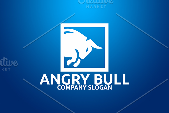 Angry Bull in Logo Templates - product preview 1