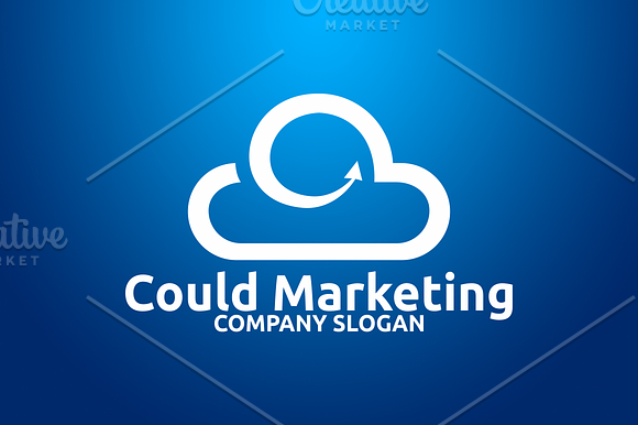 Cloud Marketing Logo in Logo Templates - product preview 1