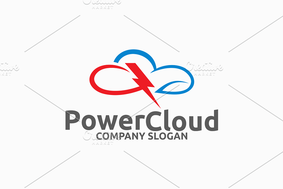 Power Cloud in Logo Templates - product preview 8