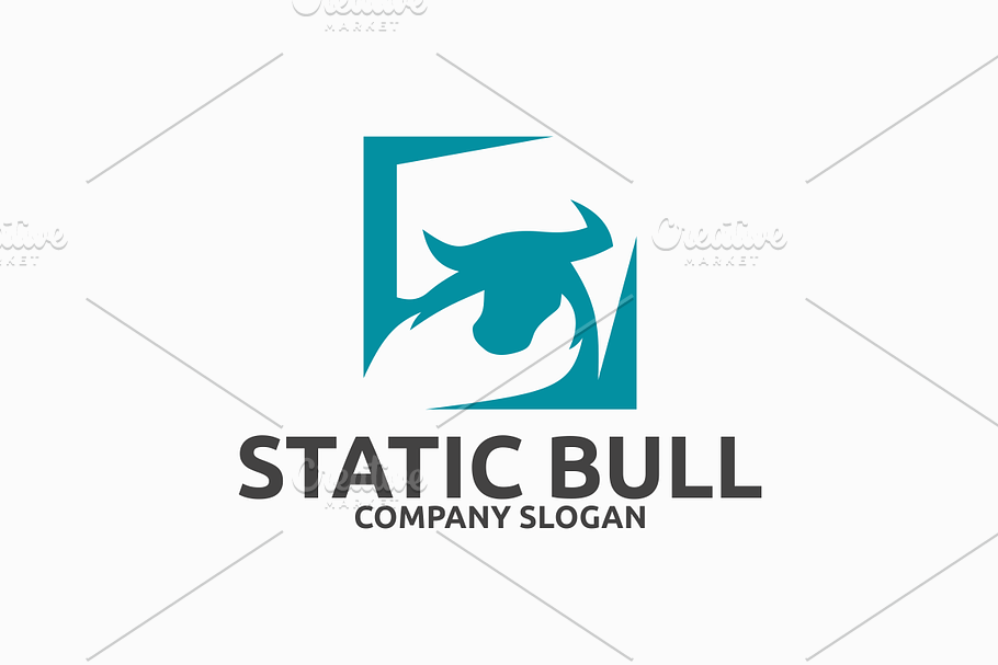 Static Bull Logo in Logo Templates - product preview 8