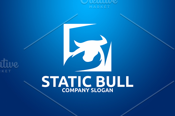 Static Bull Logo in Logo Templates - product preview 1
