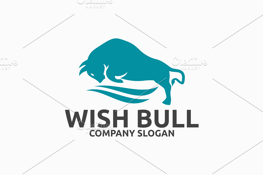 Wish Bull Logo in Logo Templates - product preview 8