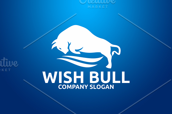 Wish Bull Logo in Logo Templates - product preview 1