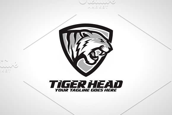 Tiger Head in Logo Templates - product preview 3