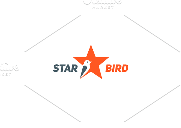 Star Bird logo in Logo Templates - product preview 1