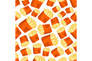 Crispy french fries pattern