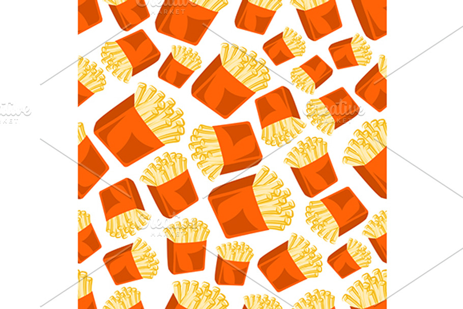 Crispy french fries pattern in Patterns - product preview 8