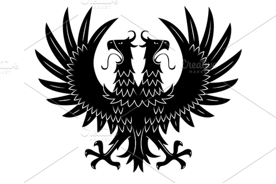 Double headed heraldic eagle in Graphics - product preview 8