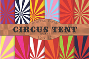 Circus tent stripey backgrounds