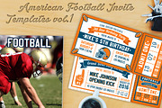 American Football Invite Templates 1