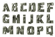 3D metal alphabet