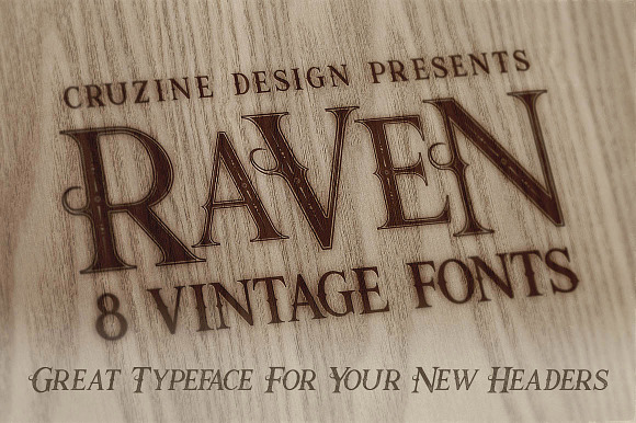 Raven Typeface in Display Fonts - product preview 3