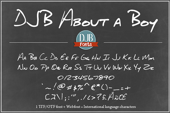 DJB About a Boy Font in Display Fonts - product preview 1