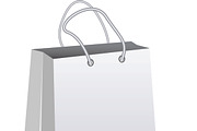 Emty Shoping bag on white