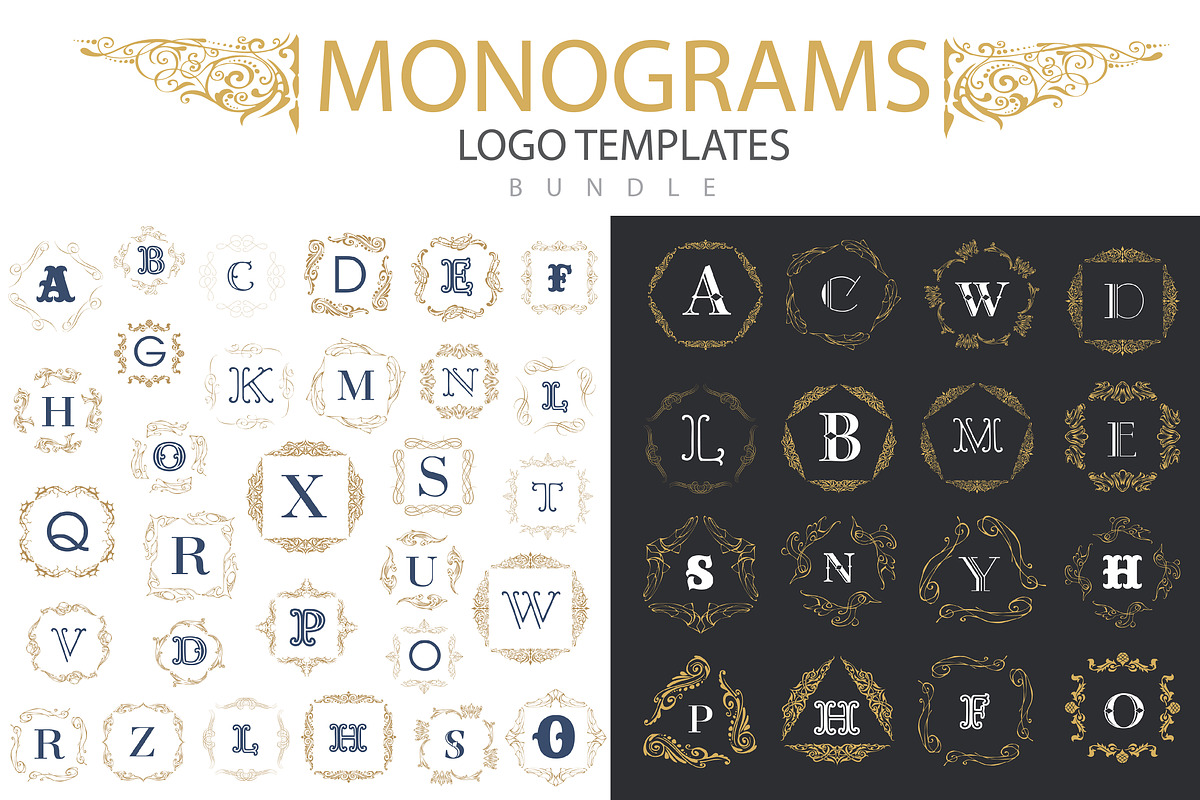Monogram logo template in Logo Templates - product preview 8