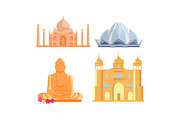 Set Indian Architectural Landmarks