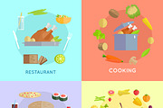 Set of Food Vector Concepts