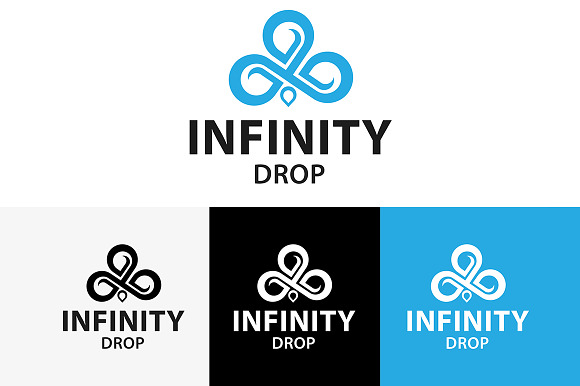 Infinity Drop Logo in Logo Templates - product preview 1