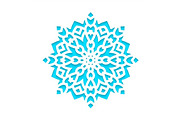 Template snowflakes laser cut