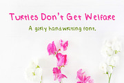 Turtles Don't Get Welfare- a Font