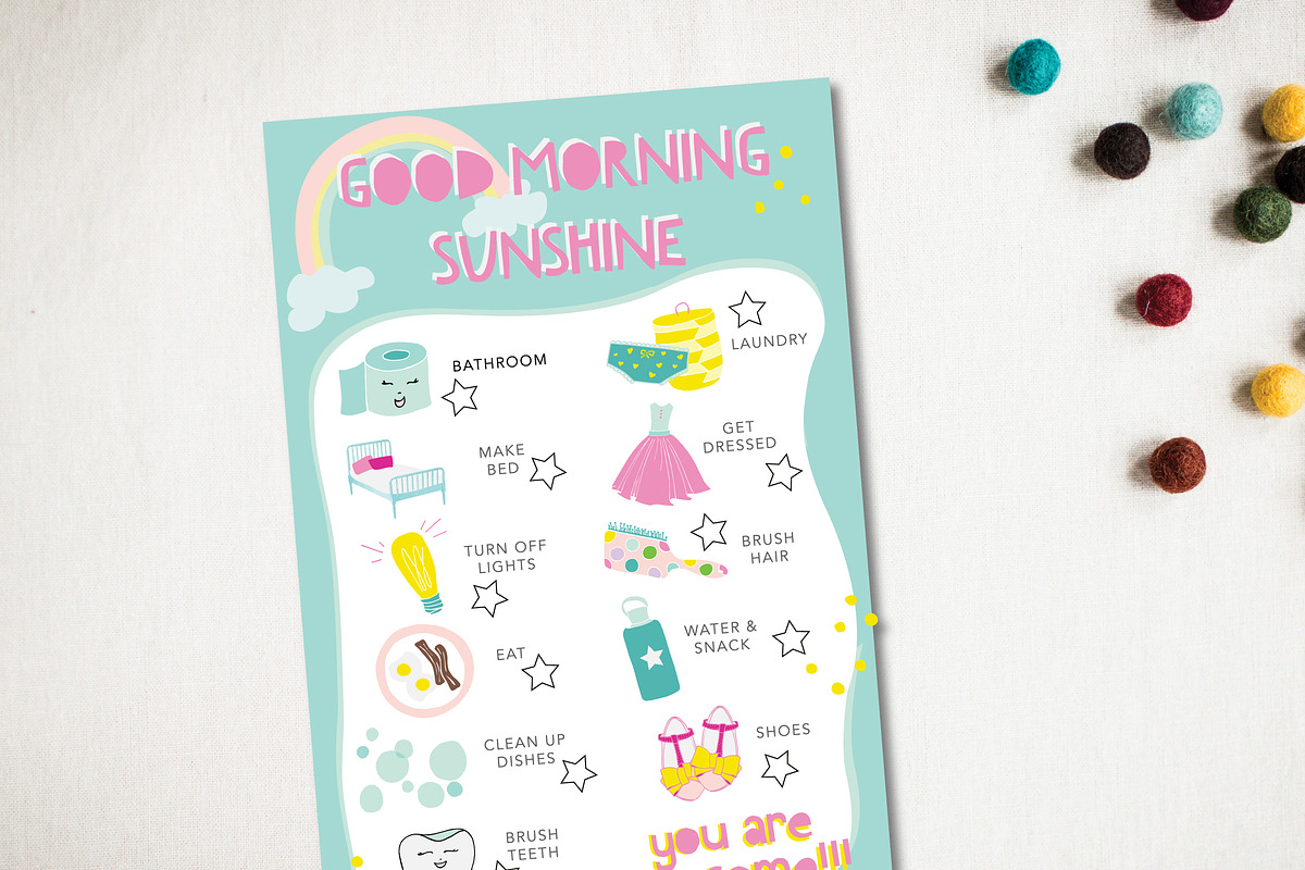Get Ready Morning Checklist in Illustrations - product preview 8
