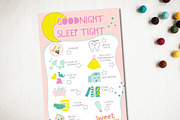 Good night evening checklist