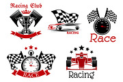 Rcing and motorsports icons