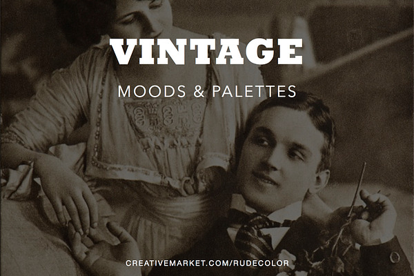 Vintage Mood Boards & Color Palettes