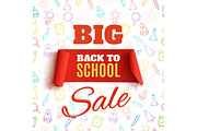 Back To School Sale background.