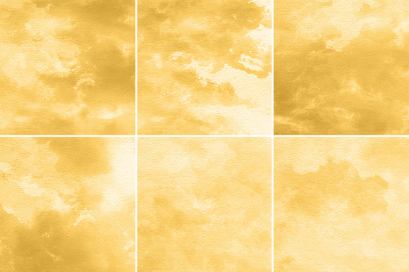 Yellow Gold Watercolor Backgrounds in Textures - product preview 1