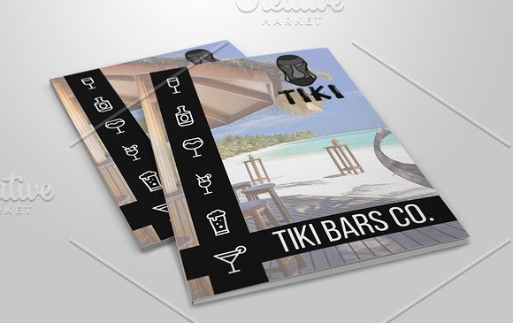 Beach Bar Branding 4 pack in Card Templates - product preview 3