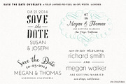 Save the Date Overlays - Set 6