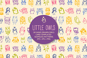 30 cute hand drawn owls
