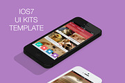 IOS7 UI Kits PSD Template
