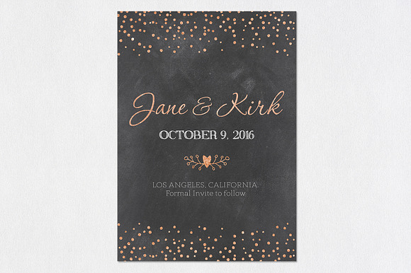 Save the Date | Confetti Dreams  in Wedding Templates - product preview 4
