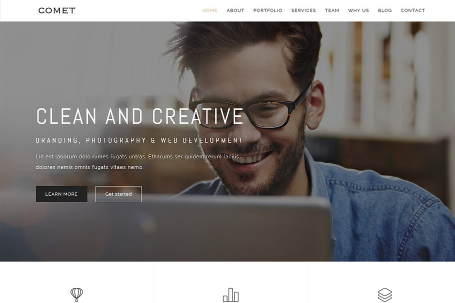 Comet -  Creative Multipurpose in Bootstrap Themes - product preview 8