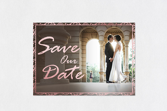 Save the Date | Touch of Pink in Wedding Templates - product preview 3