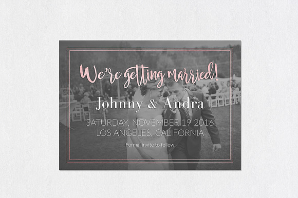 Save the Date | Zen Mode in Wedding Templates - product preview 4